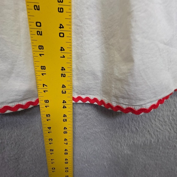 J Crew Dress Womens 6 White Cottagecore Ruffle Tiered Lace Cottagecore Prairie - Picture 7 of 16